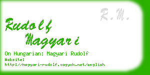 rudolf magyari business card